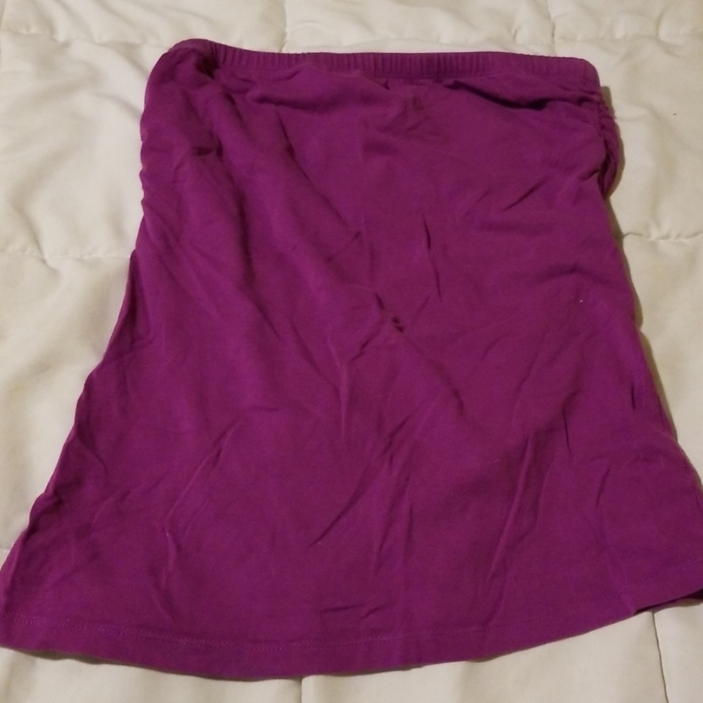 Magenta tune top with shelf bra